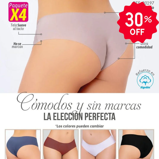 Cachetero Hipster Invisible x 4